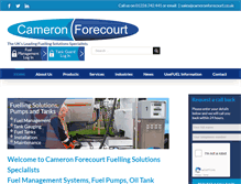 Tablet Screenshot of cameronforecourt.co.uk